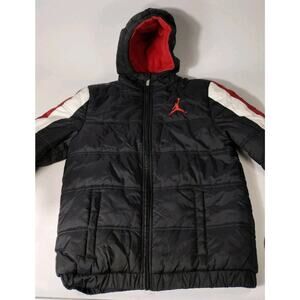 Nike Air Jordan Puffer Jacket Black Boys Size XL (13-15 Yrs) EUC